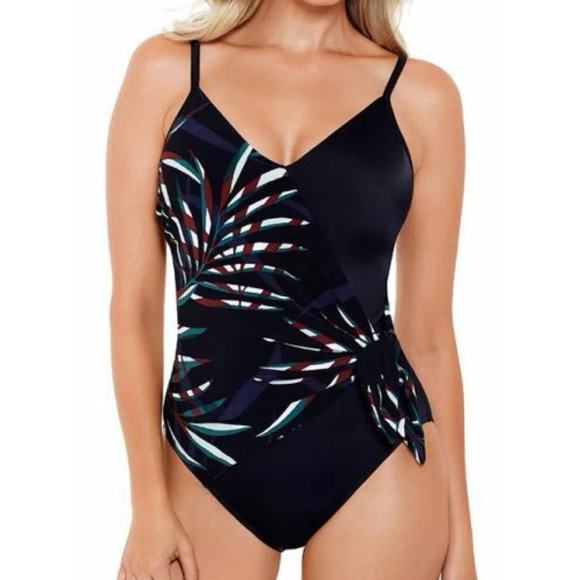 Magicsuit Women´s Resort Biarritz Hailey One Piece Wrap Swimsuit Size 10 - Picture 1 of 13